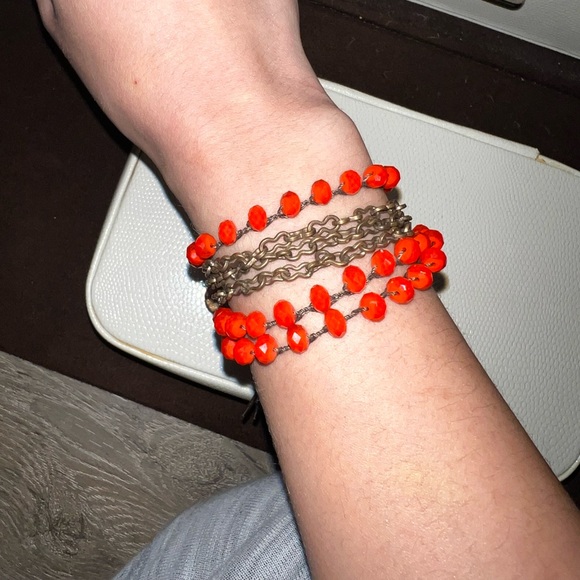 Chan Luu gemstone beaded wrap bracelet - Picture 2 of 5